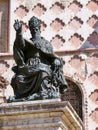 Perugia Bronze statue of Pope Julius III Royalty Free Stock Photo